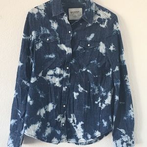 Denim Acid Wash Arizona Button Down